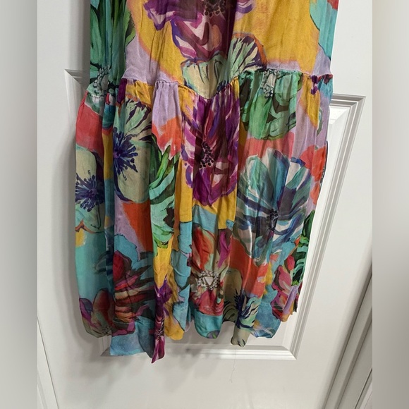 Anthropologie MAEVE Floral Halter Lined Midi Dress Size Small - Picture 9 of 13